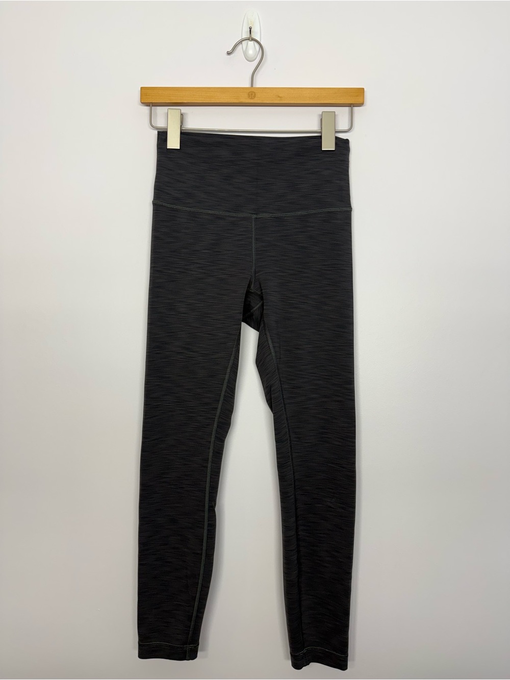 Lululemon Wunder Train High-Rise Tight 25" Heathered Graphite Grey Size 6
